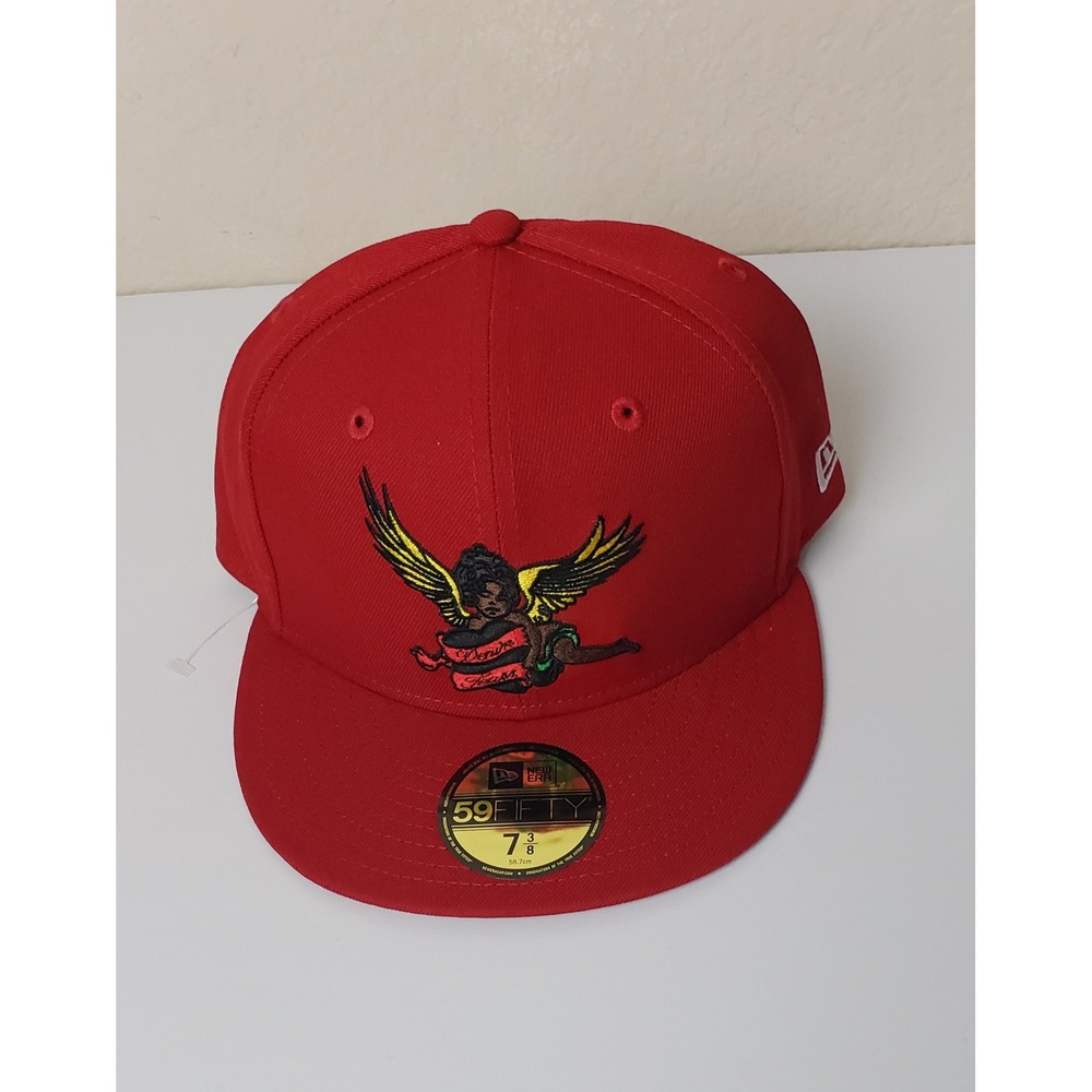 Denim Tears New Era 59FIFTY Fitted Hat Red Cherub Angel 7 3/8 Urban Designer